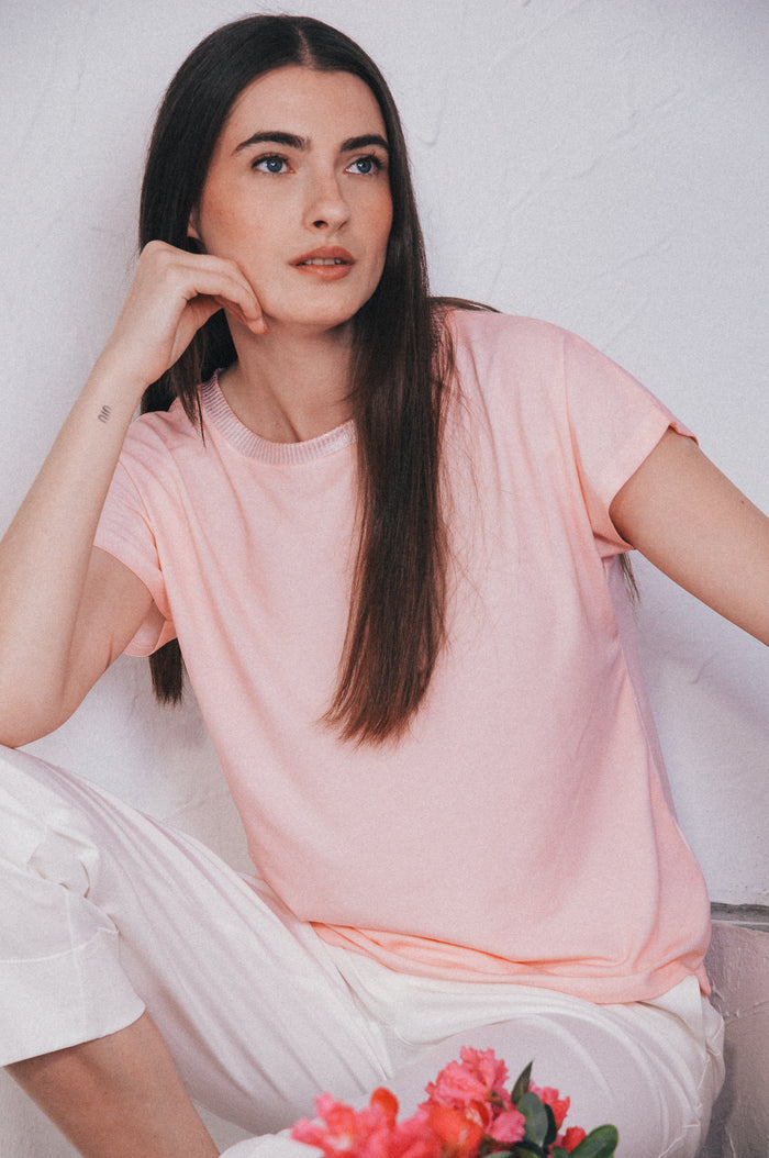 Kitty T-shirt - Flamingo