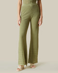 Knitted Broderie Anglaise Pants