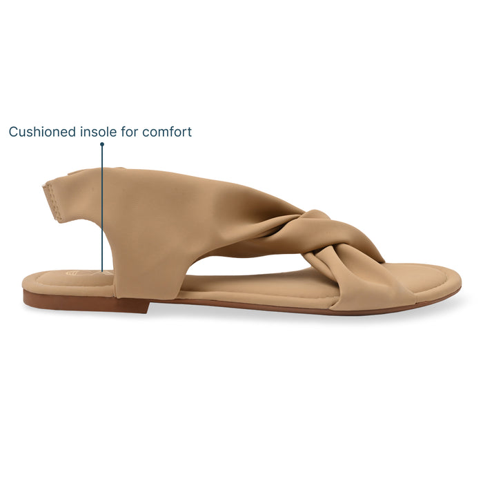 Knotty Twist Beige Flat