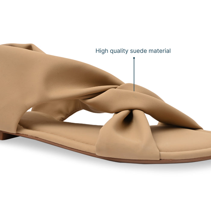 Knotty Twist Beige Flat