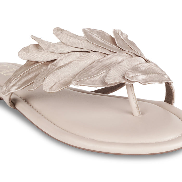 Leaf Beige Flats