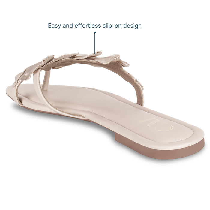 Leaf Beige Flats