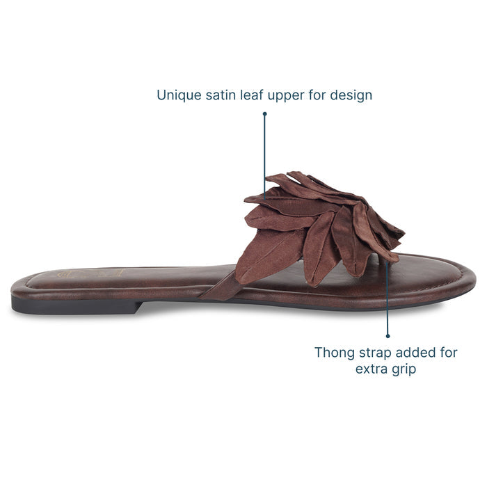 Leaf Burgundy Flats