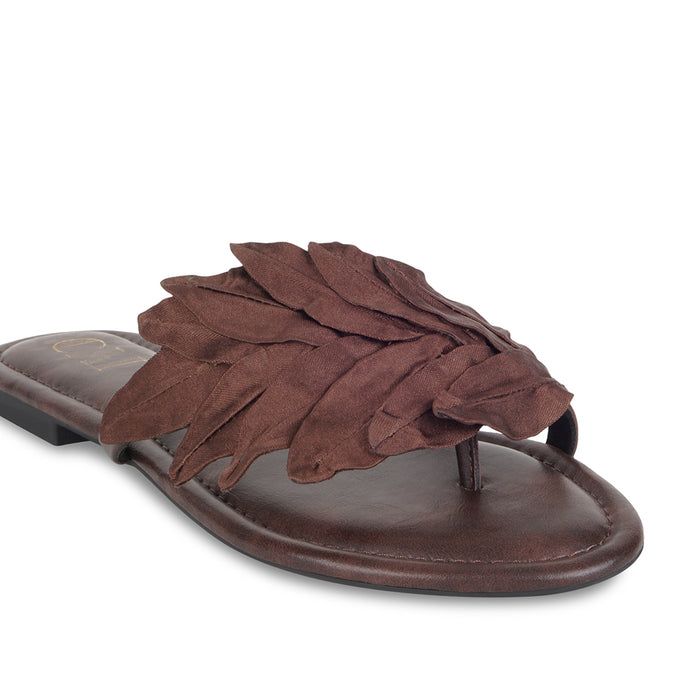 Leaf Burgundy Flats