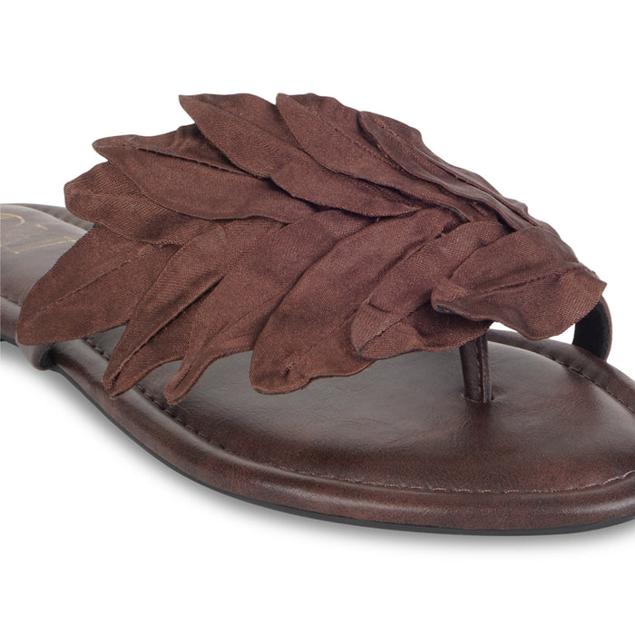 Leaf Burgundy Flats