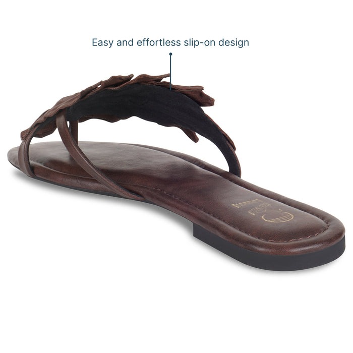 Leaf Burgundy Flats