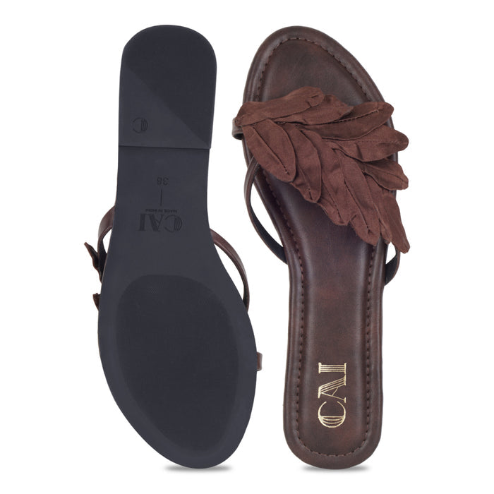 Leaf Burgundy Flats