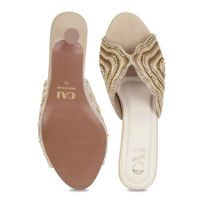 Leheré Gold Heels