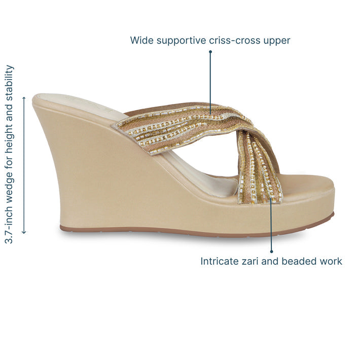 Leheré Gold Wedge