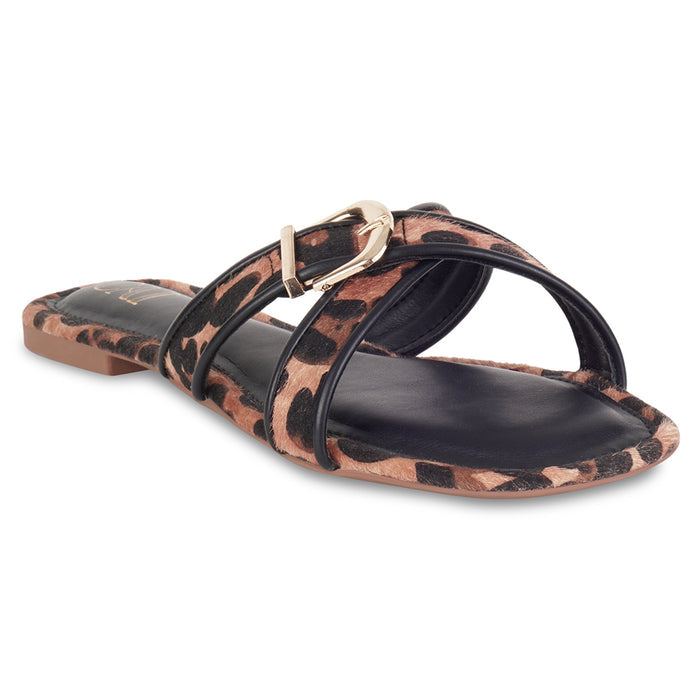 Leo Crossover Black Flats