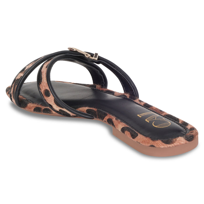Leo Crossover Black Flats