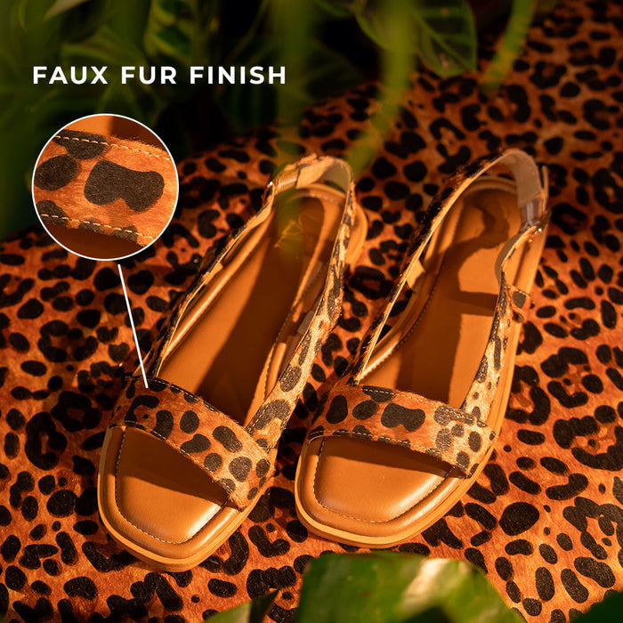Leo SlingBack Tan Flats