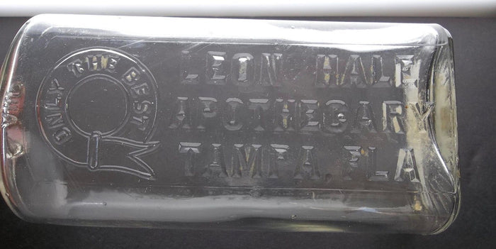 Leon Hale Apothecary Bottle from Tampa Florida
