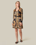 Leopard Baroque Print Mini Dress