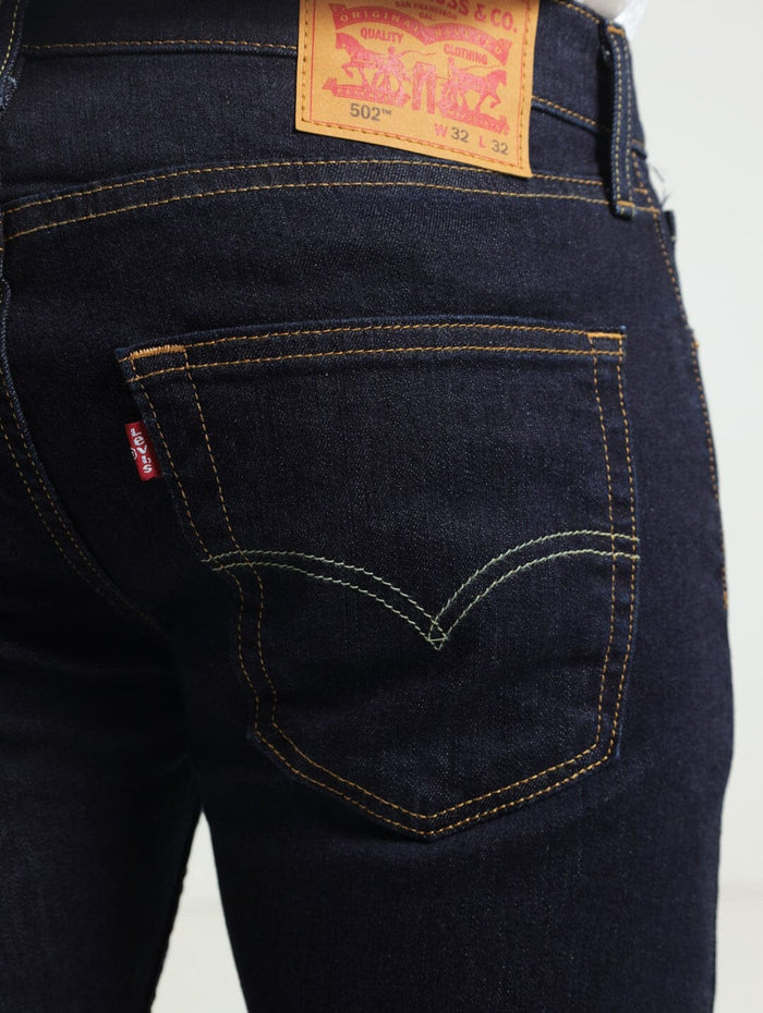Levis Mens 502 Regular Taper Stretch Jean Ama Rinsey | Levis