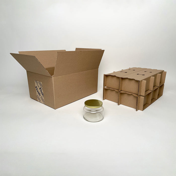 Libbey 15 oz 995 Classic Apothecary Jar 12-Pack Shipping Box for candles available from Flush Packaging
