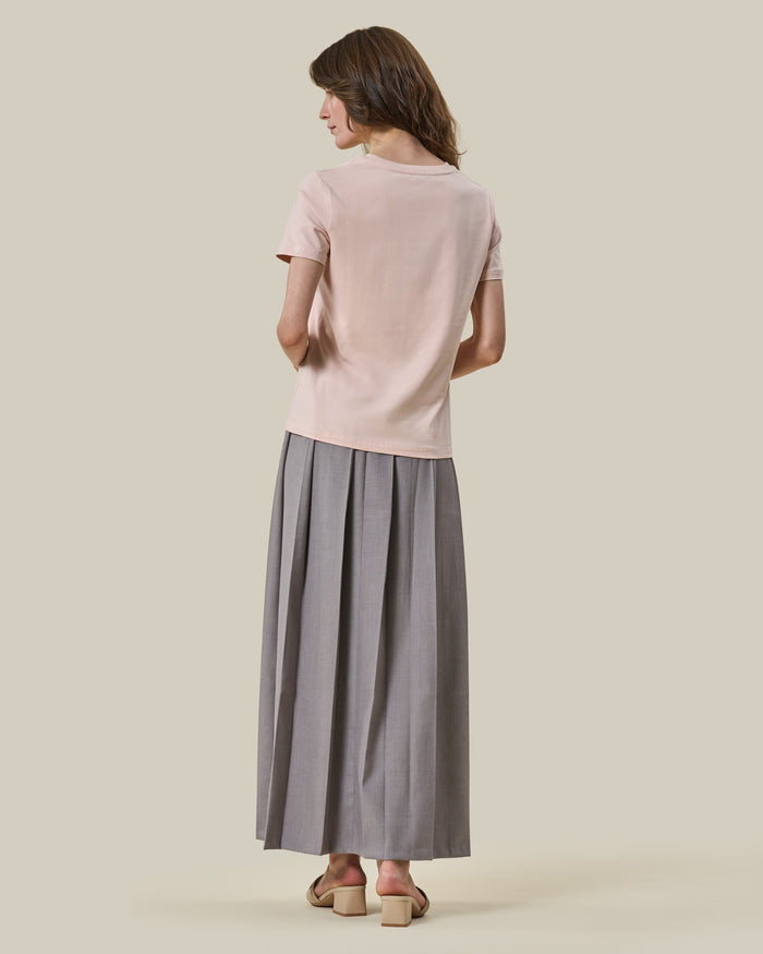 Light Pink Embroidered Logo T-Shirt