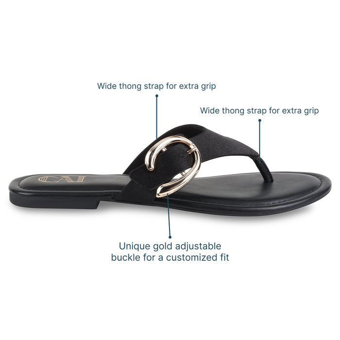 Luna Black Flats