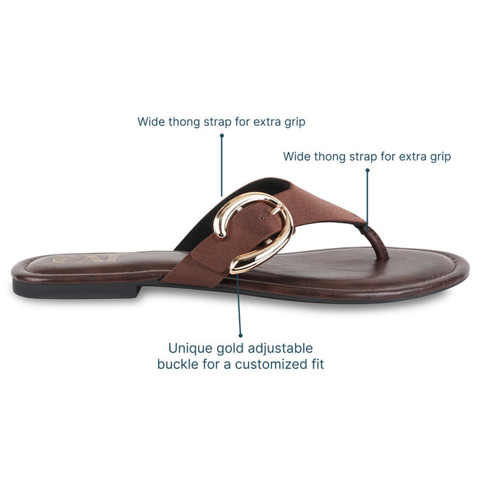 Luna Brown Flats