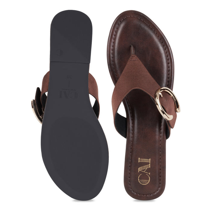 Luna Brown Flats