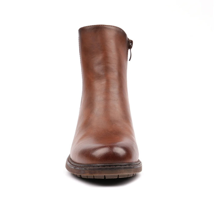 Lunar Simone Tan Ankle Boot GLZ003 TN
