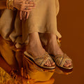 Lustre Gold Flats
