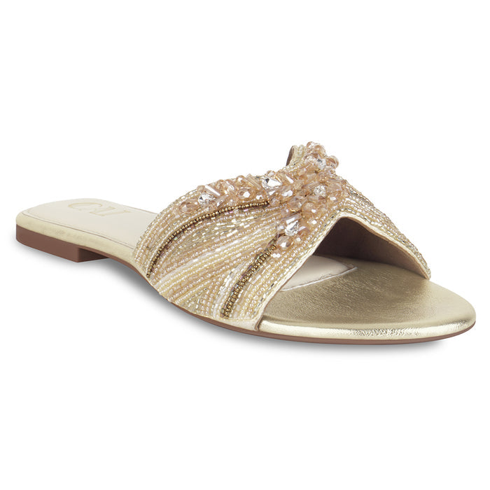 Lustre Gold Flats
