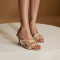 Lustre Gold Heels