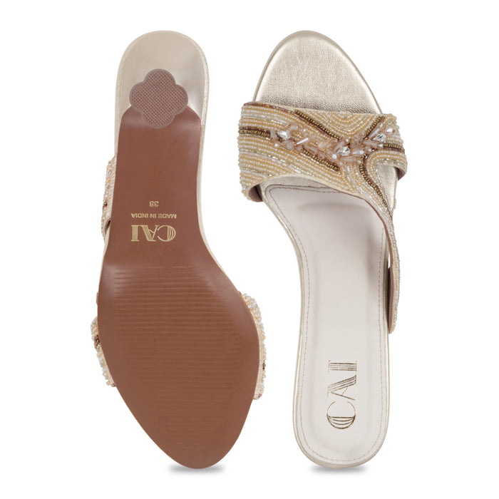 Lustre Gold Heels