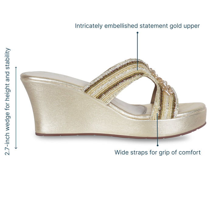 Lustre Gold Wedge