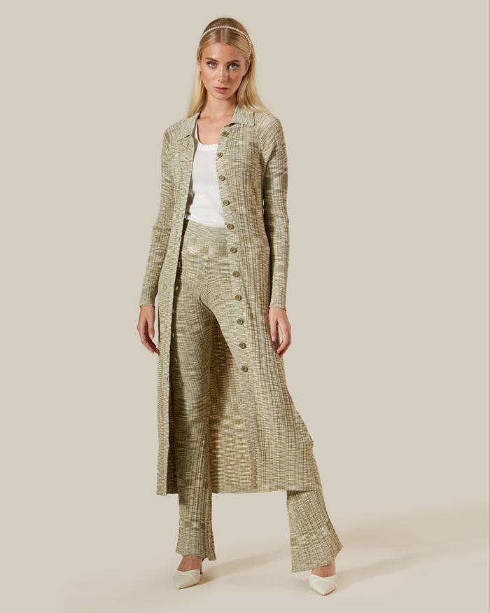 Marble Patterned Knitted Pants