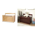 Melissa & Doug Wooden Toy Chest - Natural & Wooden Toy Chest - Espresso