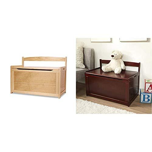 Melissa & Doug Wooden Toy Chest - Natural & Wooden Toy Chest - Espresso