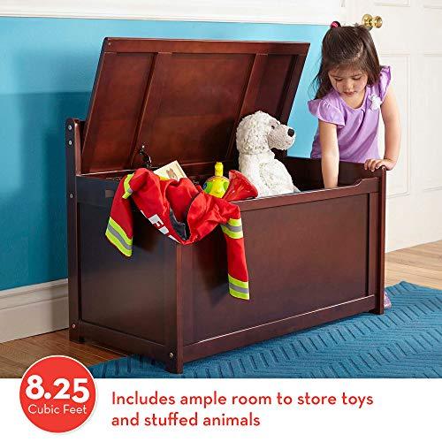 Melissa & Doug Wooden Toy Chest - Natural & Wooden Toy Chest - Espresso
