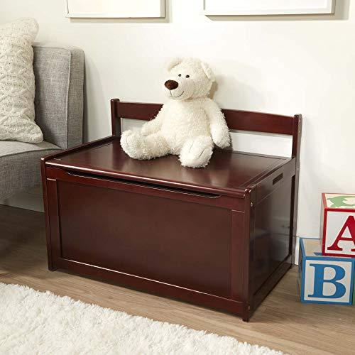 Melissa & Doug Wooden Toy Chest - Natural & Wooden Toy Chest - Espresso