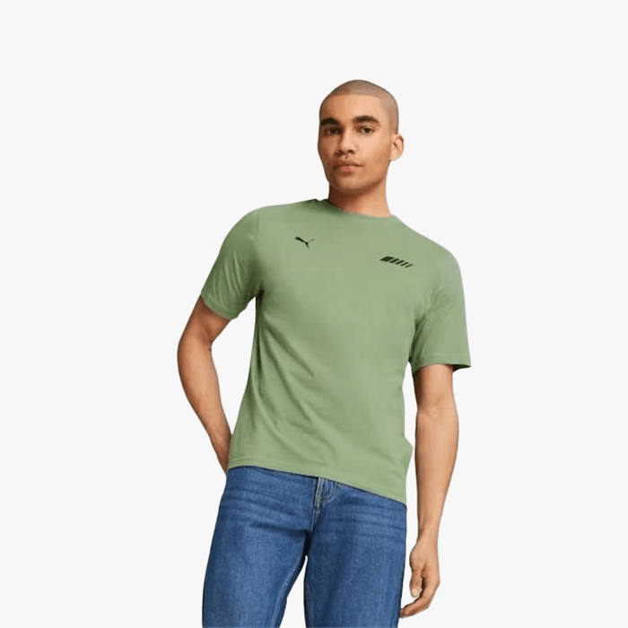 Puma Mens Amg Logo Short Sleeve Tee Dusty Green | Puma