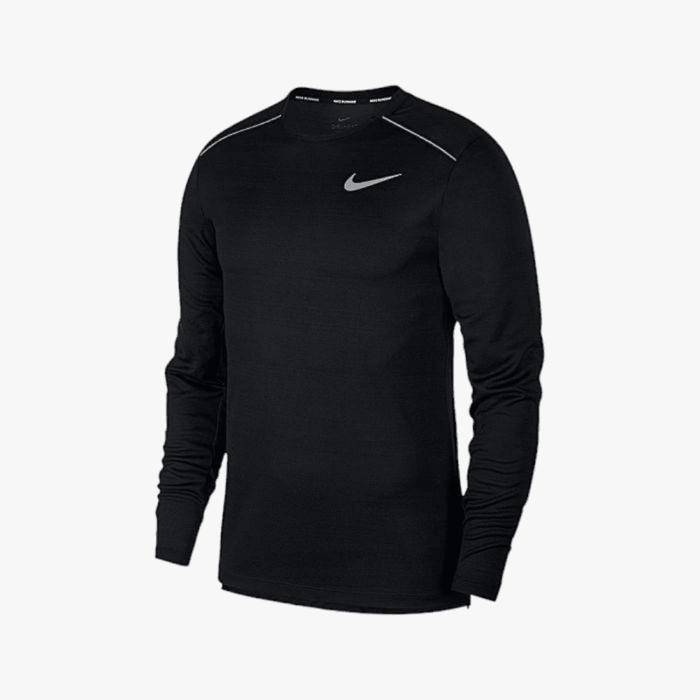 Nike Mens Df Miller Tech Long Sleeve Tee Black Nike