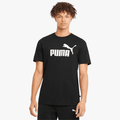 Puma Mens Ess Logo Short Sleeve Tee Cotton Black | Puma