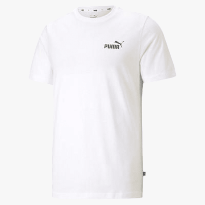 Puma Mens Ess Small Logo Short Sleeve Tee White | Puma