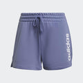 Adidas Mens Essentials Slim Logo Shorts Orbit Violet / White Adidas