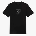 Puma Mens Ferrari Race Tonal Short Sleeve Tee Big Shield Black | Puma