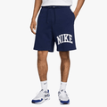 Nike Mens French Terry Shorts Navy | Nike