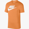 Nike Mens Futura Logo Short Sleeve Tee 871 Orange Nike