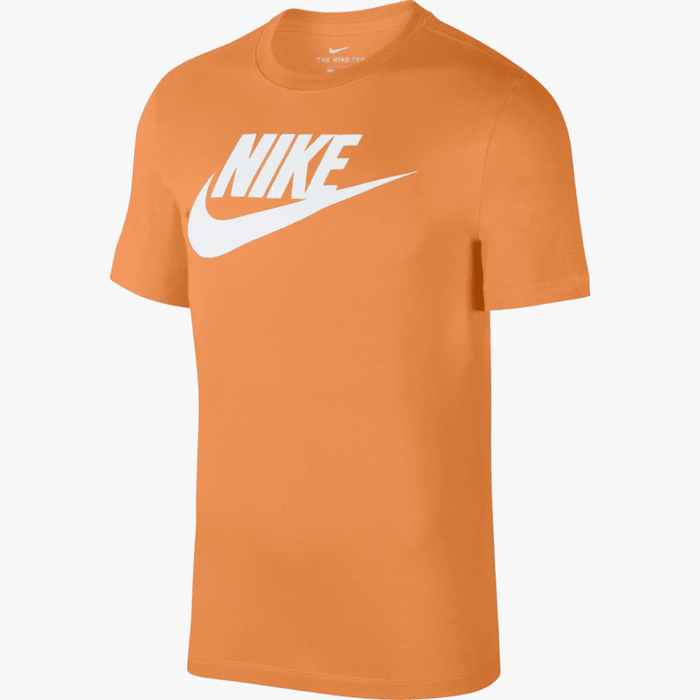 Nike Mens Futura Logo Short Sleeve Tee 871 Orange Nike