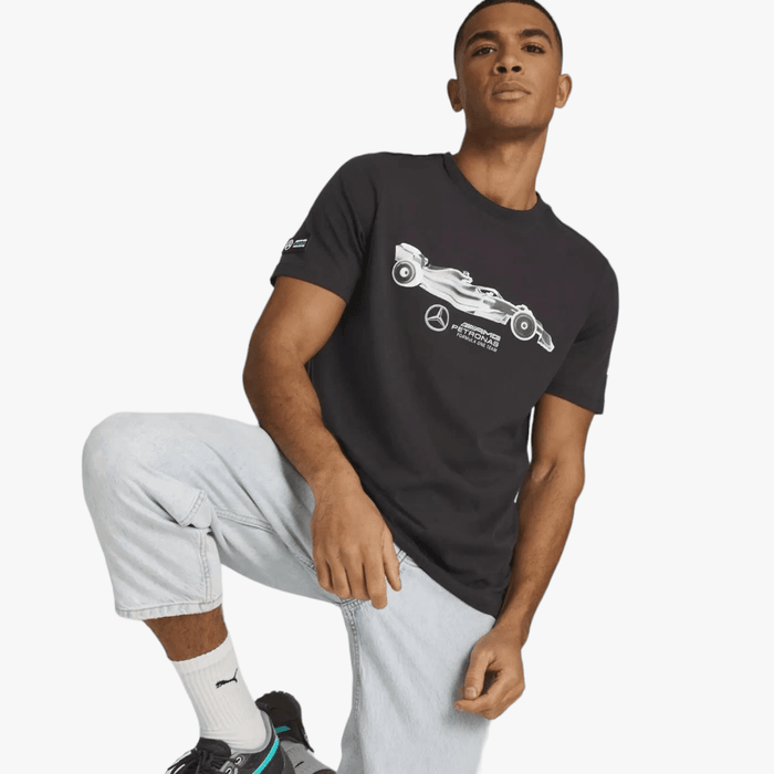 Puma Mens Mapf1 Ess Car Graphic Shrt Sleeve Tee Black | Puma