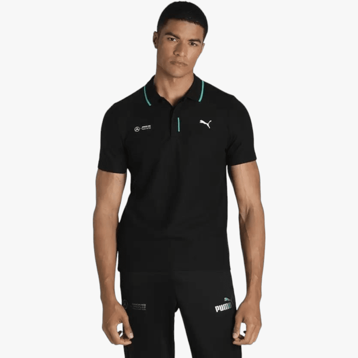 Puma Mens Mapf1 Polo Short Sleeve Golfer Black | Puma