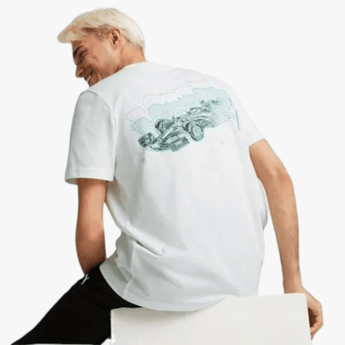 Puma Mens Mapf1 Short Sleeve Graphic Tee White | Puma