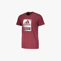 adidas Mens Performance Bos Box Short Sleeve Tee Crimson Silver Foil adidas