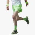 adidas Mens Run It 5 Shorts Green Spray adidas