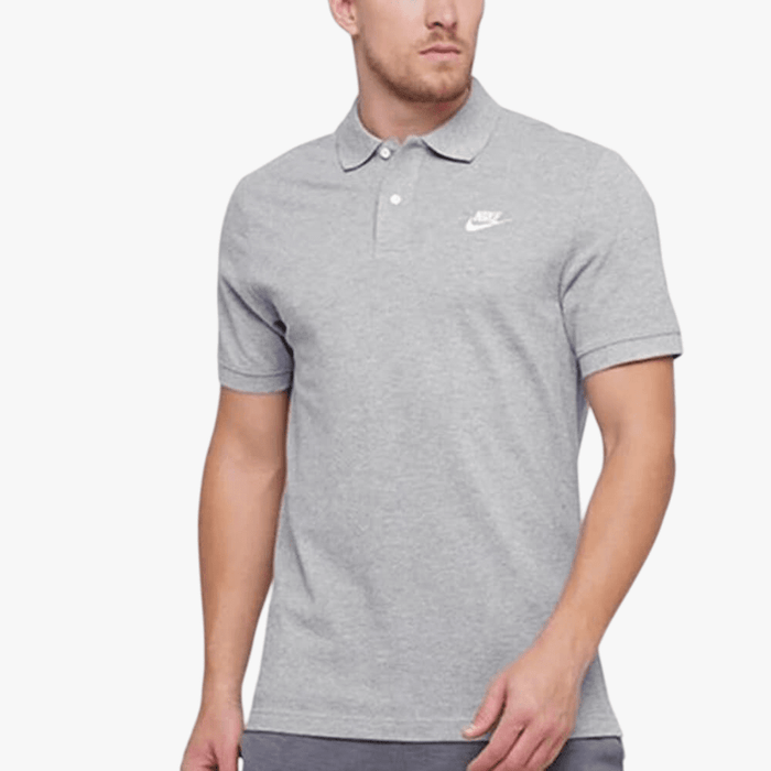 Nike Mens Short Sleeve Pique Golfer Grey | Nike